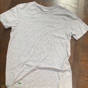 2 Lacoste lounge, sleep undershirts in light grey